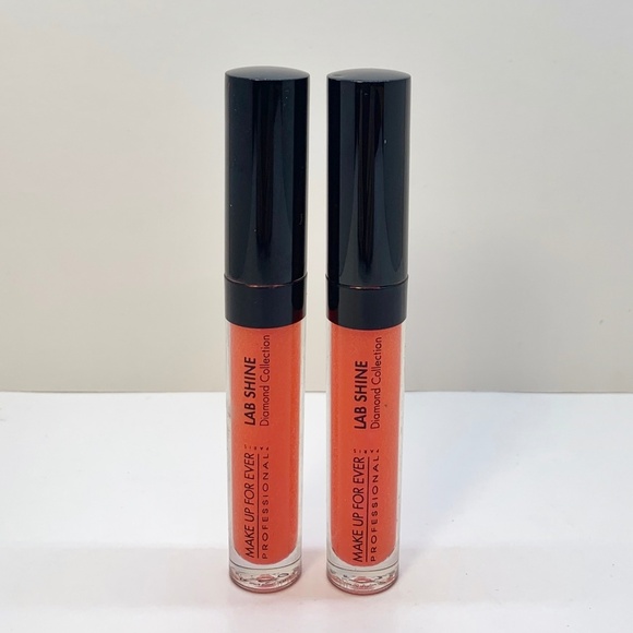 2x Make Up For Ever Lip Gloss Diamond Papaya D22 - Picture 1 of 3